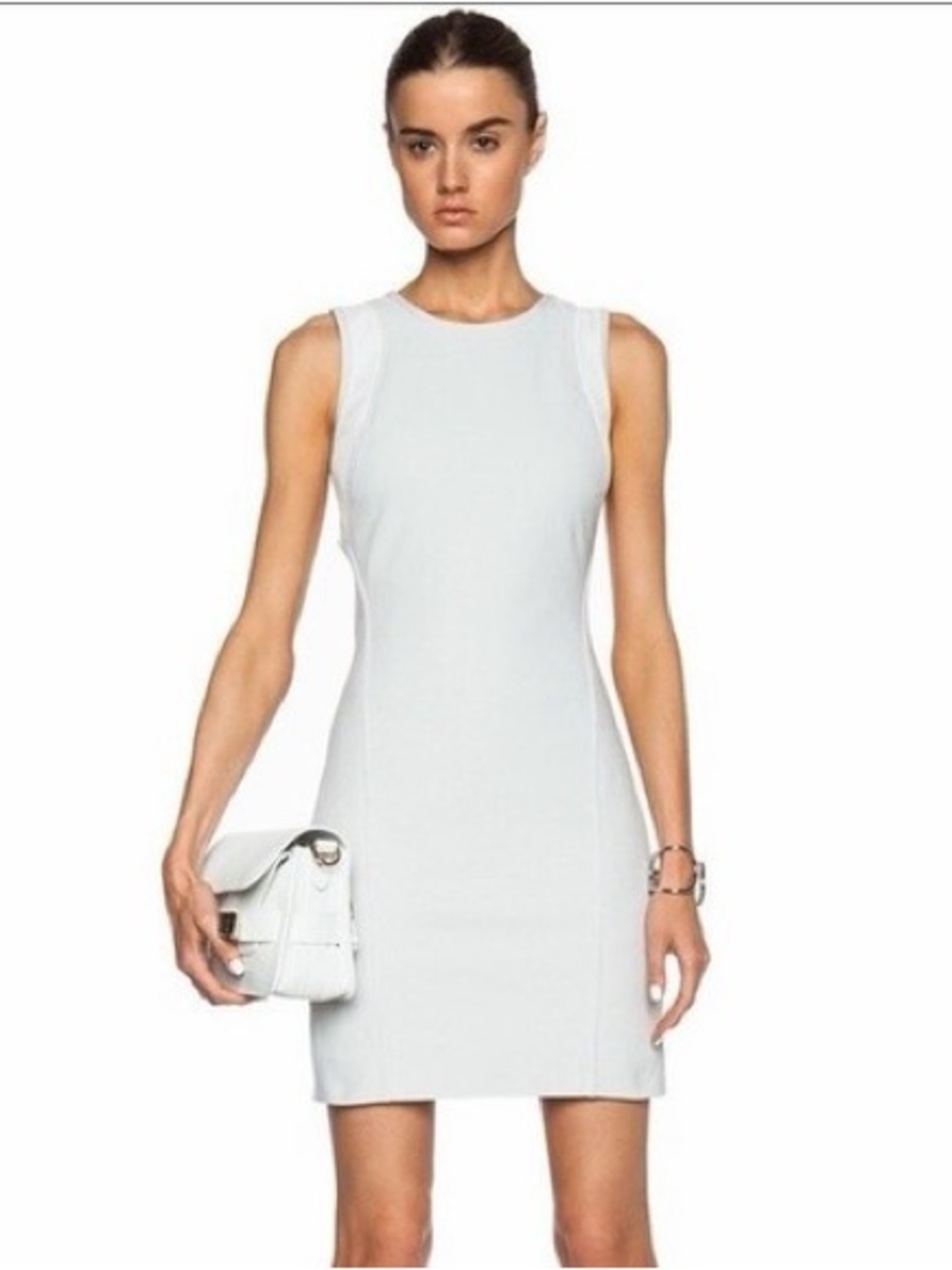 Helmut Lang Dress Racerback Scuba Cut out Dress